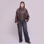 کت چرم زنانه | elegant - Image 3